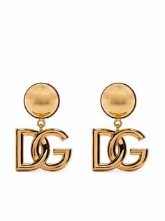 Dolce & Gabbana серьги-клипсы с логотипом