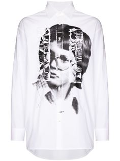 Raf Simons рубашка с принтом