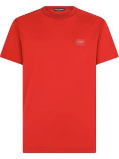Dolce & Gabbana футболка с нашивкой-логотипом