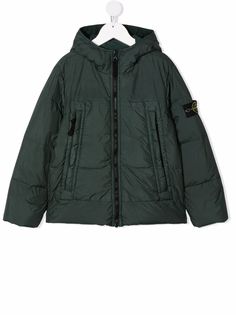 Stone Island Junior пуховик с капюшоном