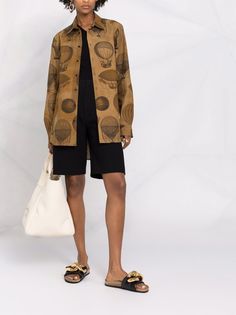 Uma Wang рубашка с принтом