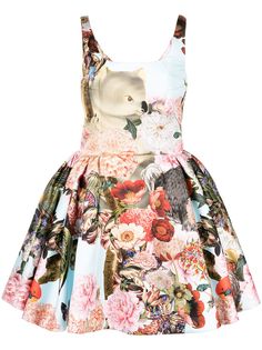 Mary Katrantzou платье мини Tivolio с цветочным принтом