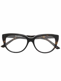 Balenciaga Eyewear очки в оправе кошачий глаз с логотипом