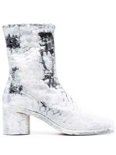Maison Margiela ботильоны Tabi с принтом
