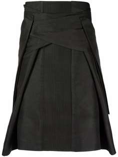 Rick Owens многослойная юбка миди Strutter