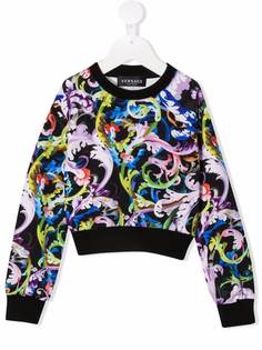 Versace Kids толстовка с принтом Barocco