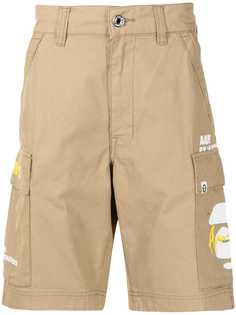 AAPE BY *A BATHING APE® шорты карго с логотипом