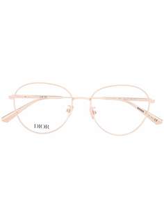 Dior Eyewear очки в круглой оправе с логотипом