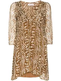 Cloe Cassandro Carly printed silk minidress