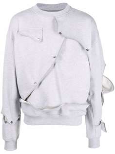 HELIOT EMIL свитер со вставками и застежкой на кнопки