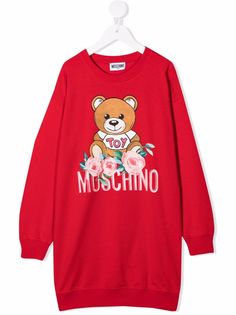 Moschino Kids платье-толстовка Teddy Bear