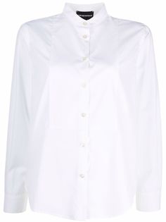 Emporio Armani рубашка с воротником-стойкой