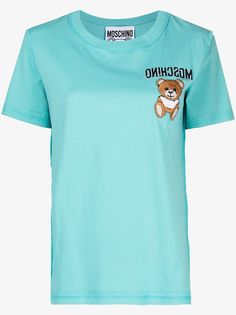 Moschino футболка с вышитым логотипом