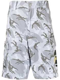 AAPE BY *A BATHING APE® шорты-бермуды с камуфляжным принтом
