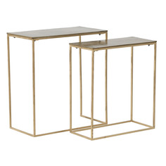 Комплект столиков suasory (2 шт) (to4rooms) золотой 61x57x28 см.