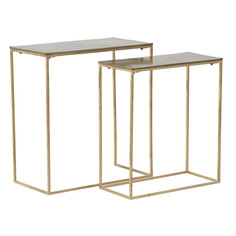 Комплект столиков suasory (2 шт) (to4rooms) золотой 61x57x28 см.