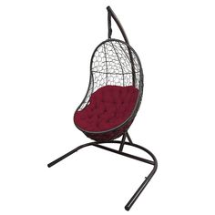 Кресло подвесное вега (ecodesign) красный 122x205x108 см.