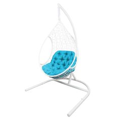 Кресло подвесное лира (ecodesign) голубой 122x205x108 см.