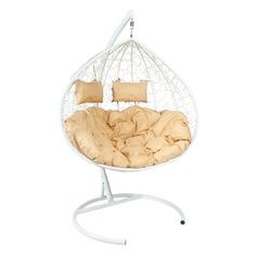 Подвесное кресло двухместное (ecodesign) бежевый 103x186x103 см.