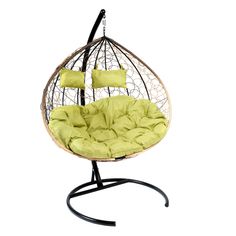 Подвесное кресло двухместное (ecodesign) зеленый 103x186x103 см.