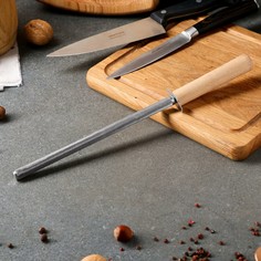 Мусат для заточки ножей, с деревянной ручкой, 30 см Tas Prom