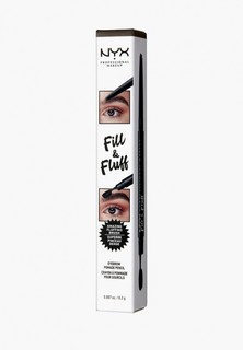 Карандаш для бровей Nyx Professional Makeup Fill & Fluff Eyebrow Pomade Pencil, оттенок 07, Espresso, 0,2 г