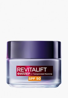 Крем для лица LOreal Paris L'Oreal Дневной антивозрастной "Ревиталифт Филлер" против морщин c SPF 50, для лица, 50 мл
