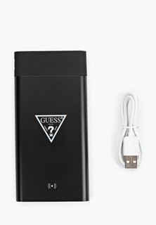 Аккумулятор внешний Guess АКБ Wireless 8000 mAh Triangle logo, LED-индикатор, 2 USB Black
