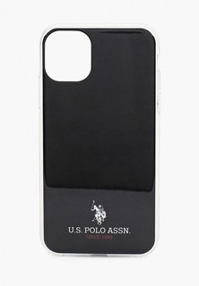 Чехол для iPhone U.S. Polo Assn. 11, PC/TPU Logo Small horse Black