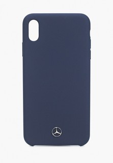 Чехол для iPhone Mercedes-Benz XS Max, Silicone line Navy