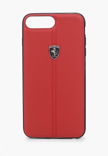 Чехол для iPhone Ferrari 7 Plus / 8 Plus, Heritage W Leather Red