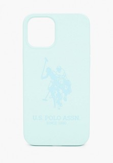 Чехол для iPhone U.S. Polo Assn. 12/12 Pro (6.1), Liquid Silicone Double horse Mint