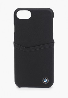 Чехол для iPhone BMW 8 / SE 2020, Signature Card slot Leather Black