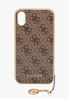 Чехол для iPhone Guess XR, 4G Charms collection Brown