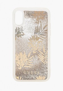 Чехол для iPhone Guess X / XS, Glitter Palm spring Gold