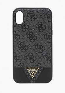 Чехол для iPhone Guess XR, 4G PU Triangle metal logo Grey