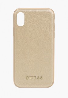 Чехол для iPhone Guess X / XS, Iridescent PU Gold