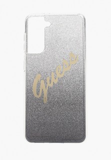 Чехол для телефона Guess Galaxy S21, PC/TPU Script logo Gradient Glitter/Black