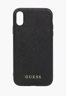Чехол для iPhone Guess XR, Silicone Saffiano Black