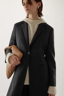 Черный пиджак женский (142 фото)