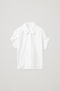 РУБАШКА С КОРОТКИМИ РУКАВАМИ И СБОРКАМИ COS