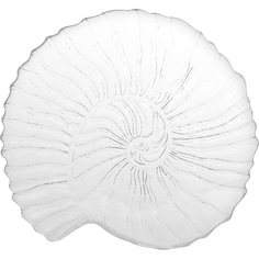 Блюдо Mercury Seasnail прозрачное 32х29 см