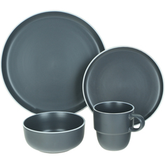 Набор столовый Meibo темно-серый 24 предмета