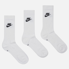 Комплект носков Nike 3-Pack Everyday Essential, цвет белый