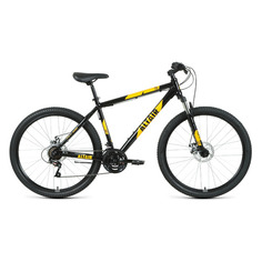 Велосипед Altair Al 27,5 D (2020-2021) горный рам.:19" кол.:27.5" черный/оранжевый 15.5кг (RBKT1M37G