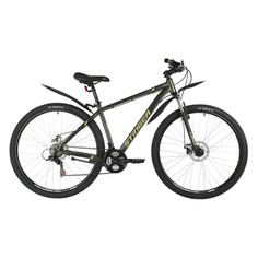 Велосипед Stinger Caiman D 29 (2021) горный рам.:18" кол.:29" зеленый 17кг (29SHD.CAIMAND.18GN1)