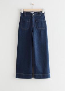 Расклешенные укороченные джинсы с накладными карманами & Other Stories