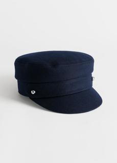 Классическая кепка в стиле &quot;шапка пекаря&quot; из смесовой шерсти