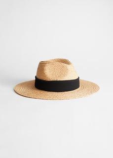 Широкополая плетеная соломенная шляпа с лентой & Other Stories