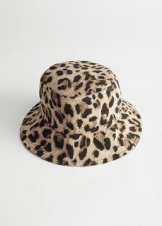 Шляпа-ведро из жаккарда с леопардовым принтом & Other Stories